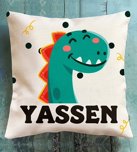 Personalized Dinosaur Cushion