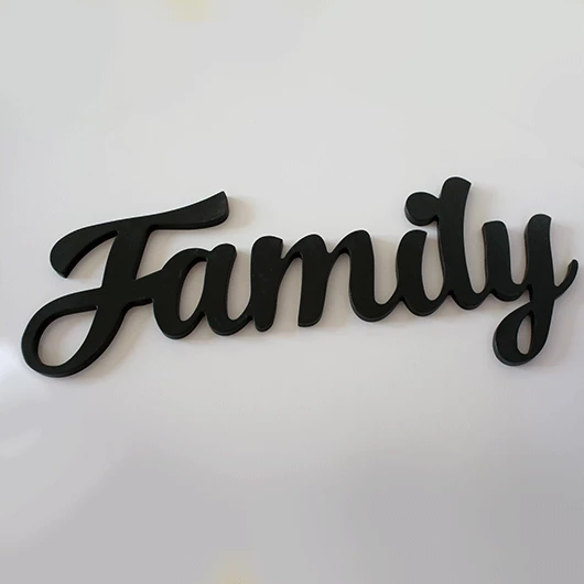 Family Wood Sign
